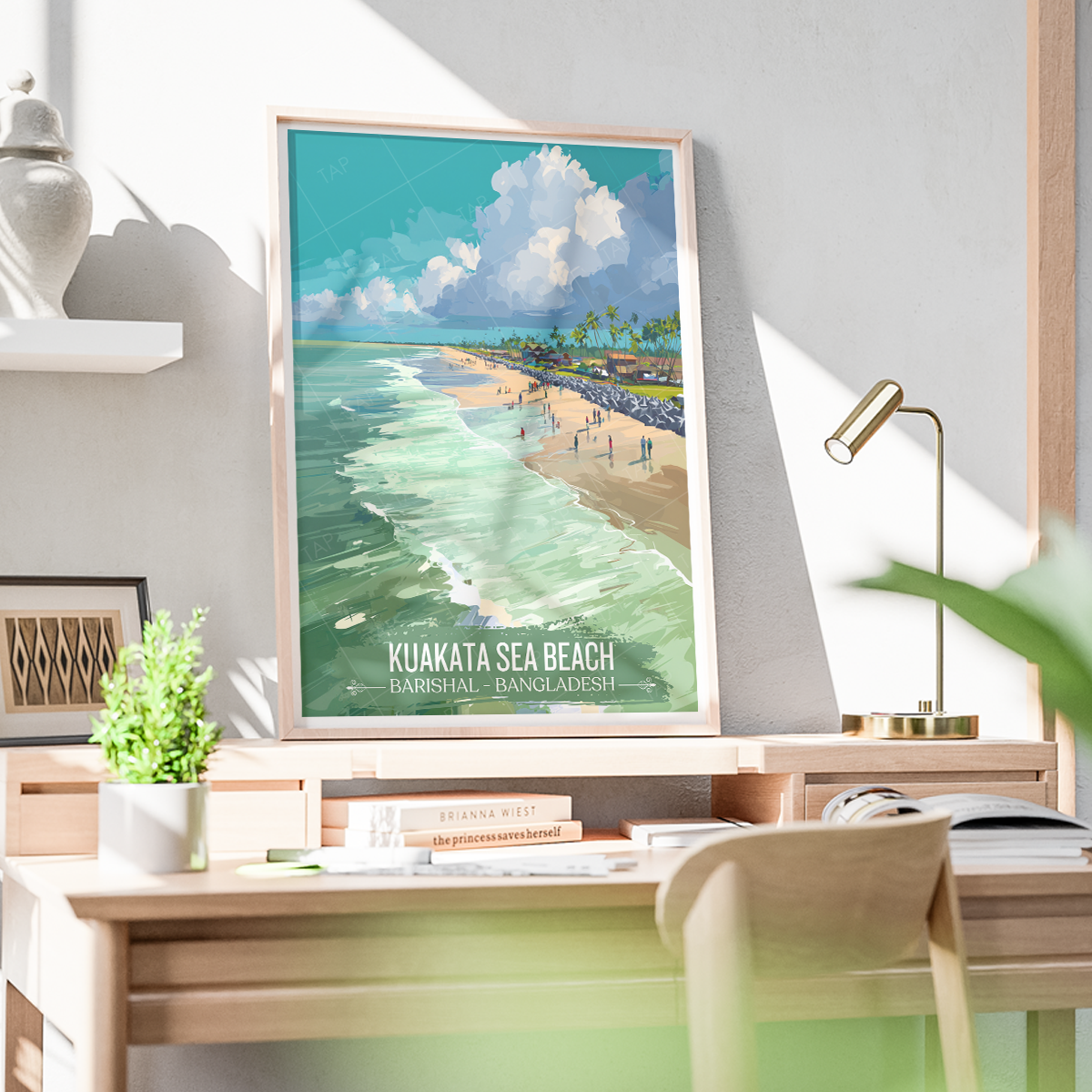 Kuakata Sea Beach - Barishal - Bangladesh - Travel Wall Art Print - Art Print - Travel Art Poster