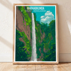 Madhabkunda Waterfall - Sylhet - Bangladesh - Travel Wall Art Print - Art Print - Travel Art Poster