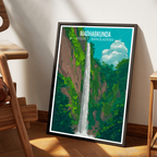 Madhabkunda Waterfall - Sylhet - Bangladesh - Travel Wall Art Print - Art Print - Travel Art Poster