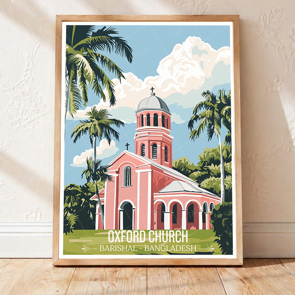 Oxford Church - Barishal - Bangladesh - Travel Wall Art Print - Art Print - Travel Art Poster
