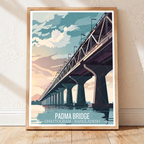 Padma Bridge - Chattogram - Bangladesh - Travel Wall Art Print - Art Print - Travel Art Poster