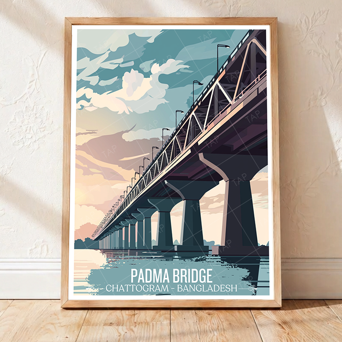 Padma Bridge - Chattogram - Bangladesh - Travel Wall Art Print - Art Print - Travel Art Poster