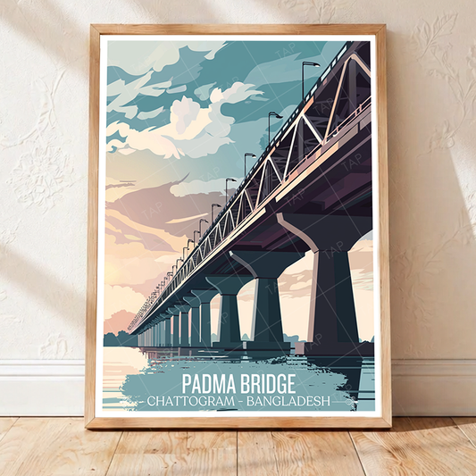 Padma Bridge - Chattogram - Bangladesh - Travel Wall Art Print - Art Print - Travel Art Poster