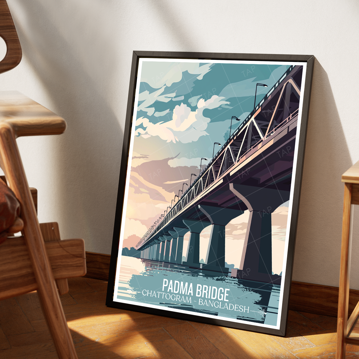 Padma Bridge - Chattogram - Bangladesh - Travel Wall Art Print - Art Print - Travel Art Poster
