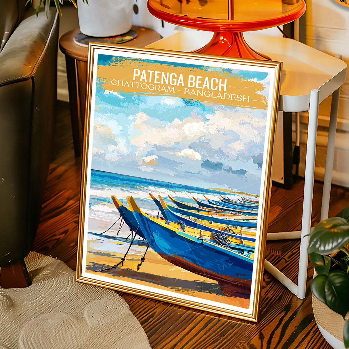 Patenga Beach - Chattogram - Bangladesh - Travel Wall Art Print - Art Print - Travel Art Poster