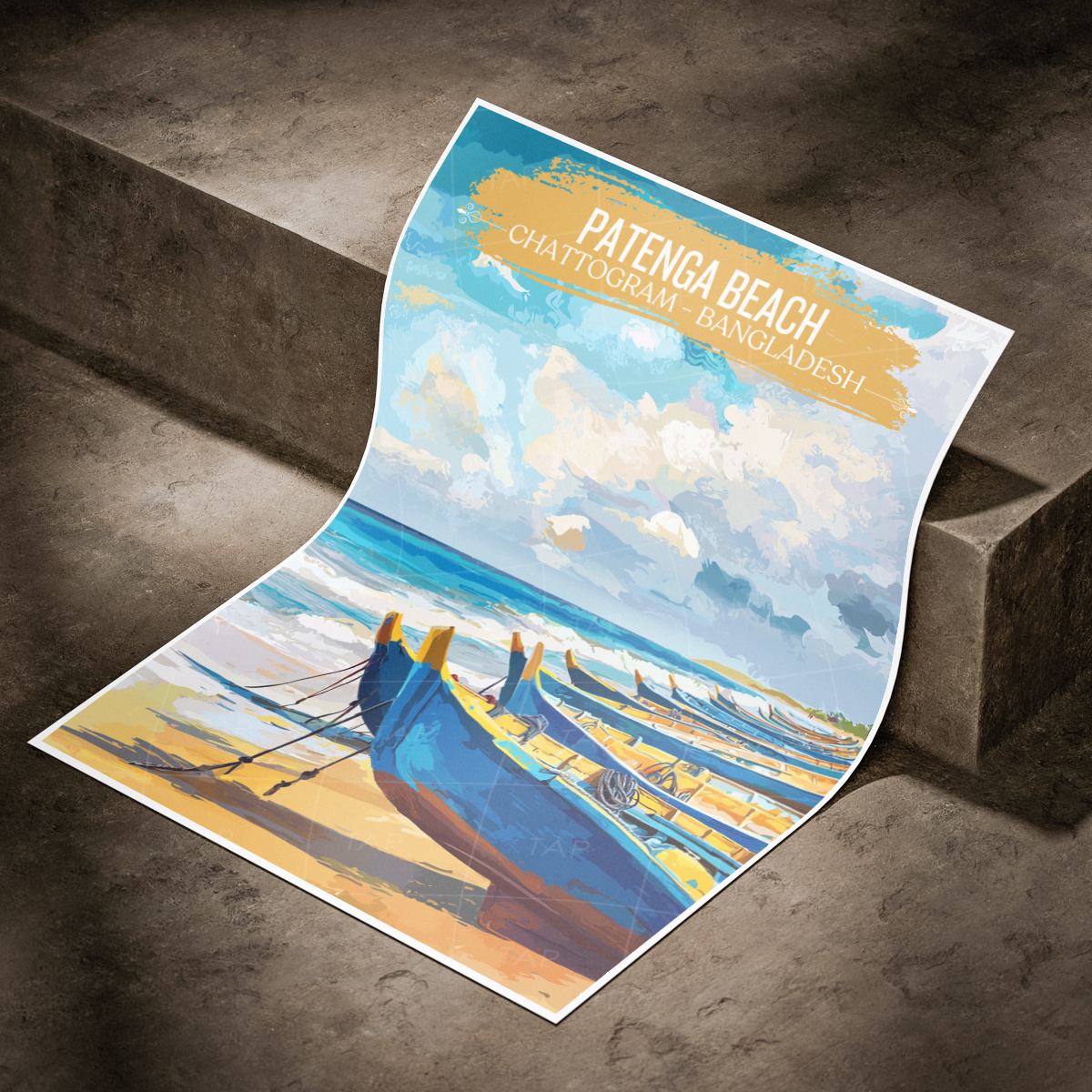 Patenga Beach - Chattogram - Bangladesh - Travel Wall Art Print - Art Print - Travel Art Poster