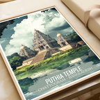 Puthia Temple - Chattogram - Bangladesh - Travel Wall Art Print - Art Print - Travel Art Poster