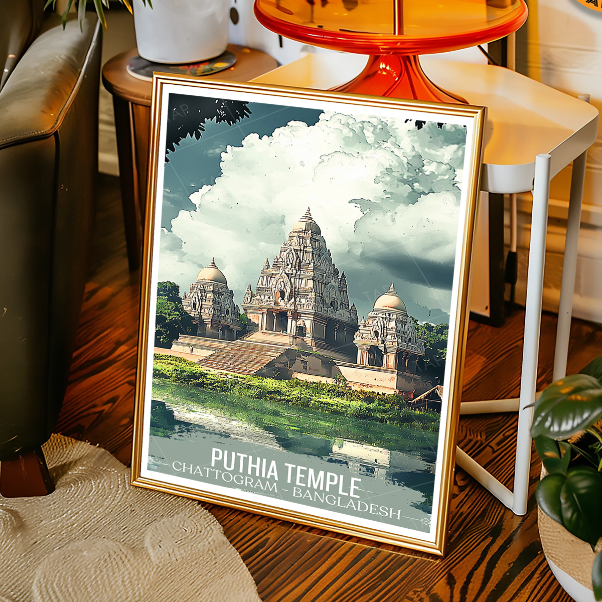 Puthia Temple - Chattogram - Bangladesh - Travel Wall Art Print - Art Print - Travel Art Poster