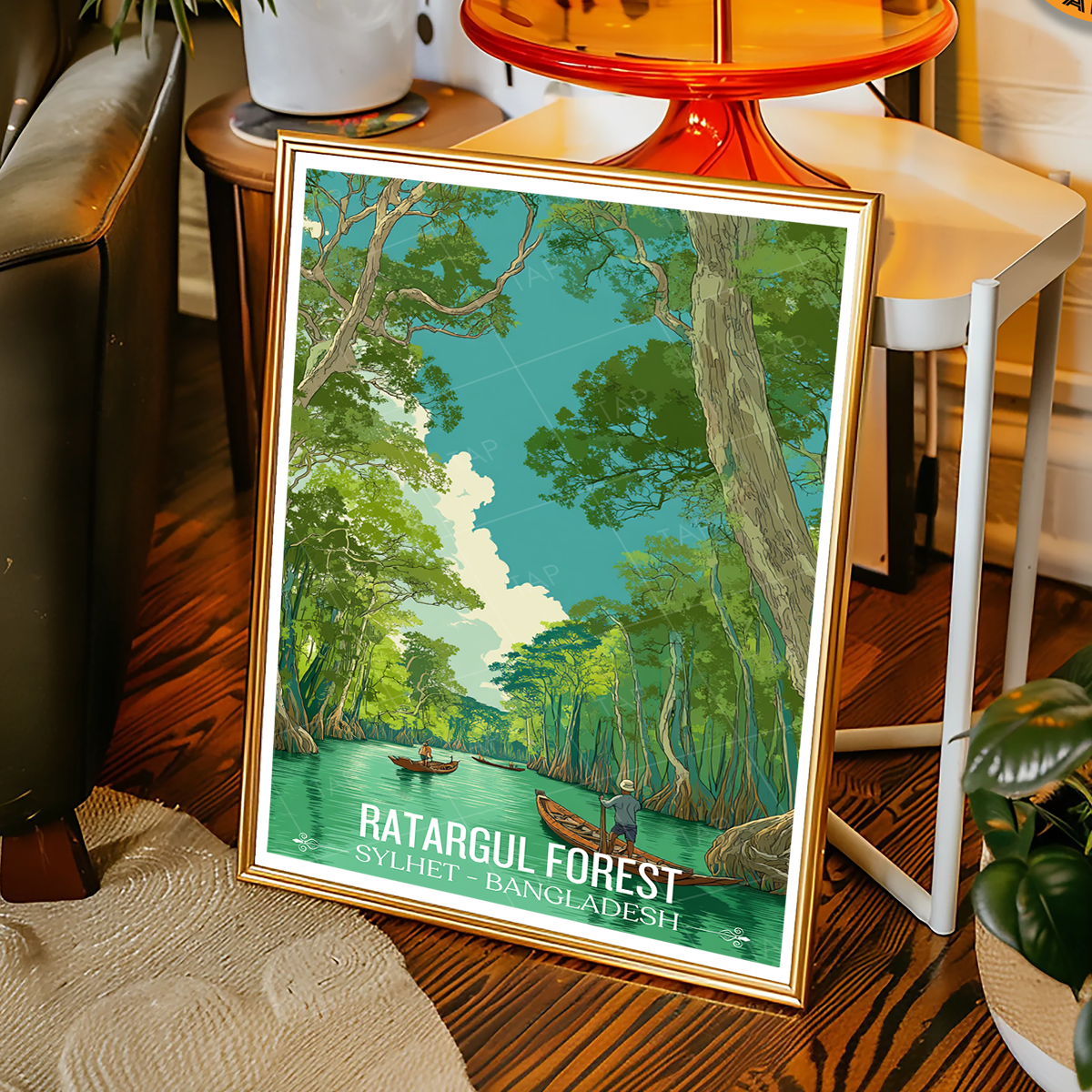 Ratargul Forest - Sylhet - Bangladesh - Travel Wall Art Print - Art Print - Travel Art Poster