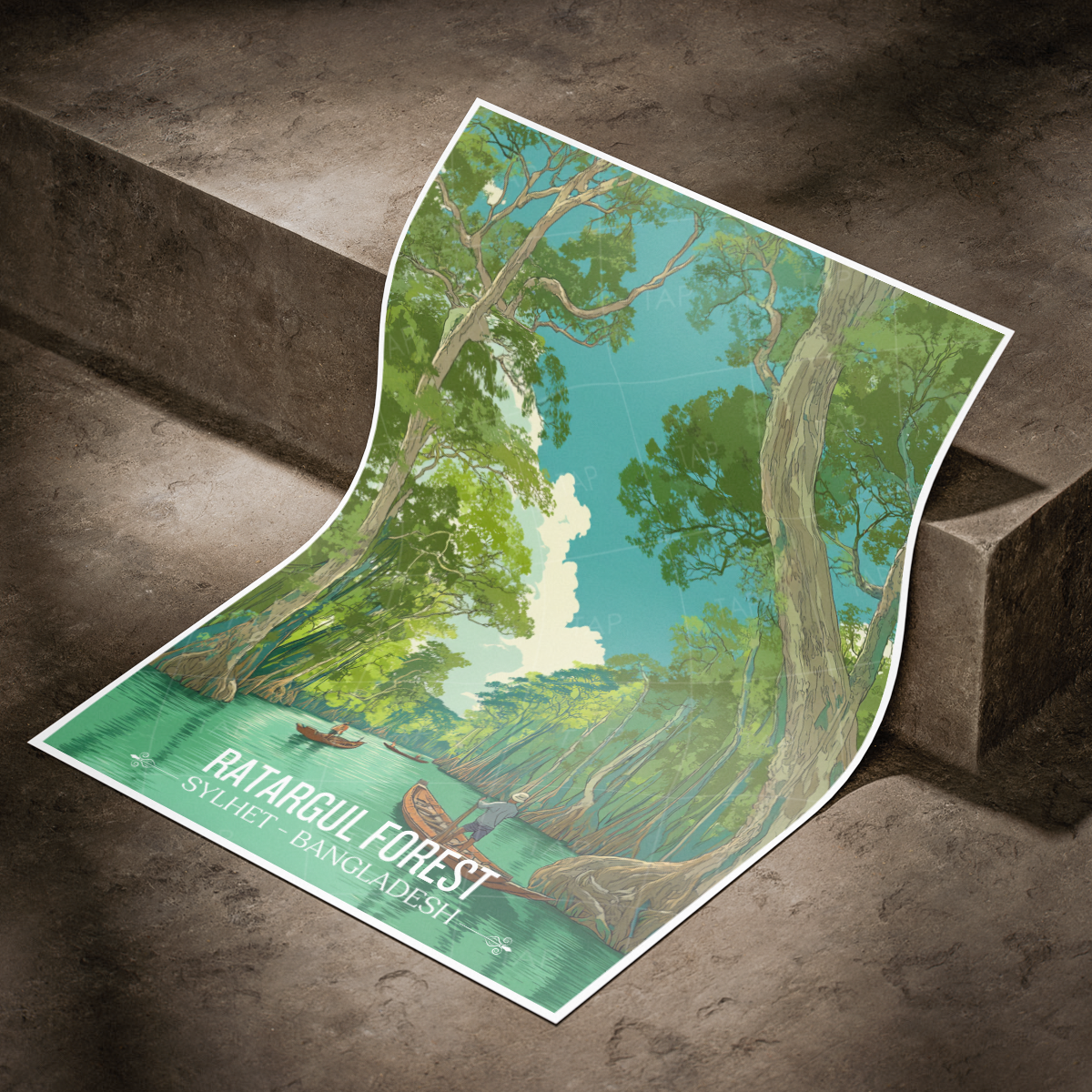 Ratargul Forest - Sylhet - Bangladesh - Travel Wall Art Print - Art Print - Travel Art Poster