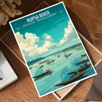 Rupsa River - Khulna - Bangladesh - Travel Wall Art Print - Art Print - Travel Art Poster