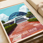 SMR Novo Theatre - Dhaka - Bangladesh - Travel Wall Art Print - Art Print - Travel Art Poster