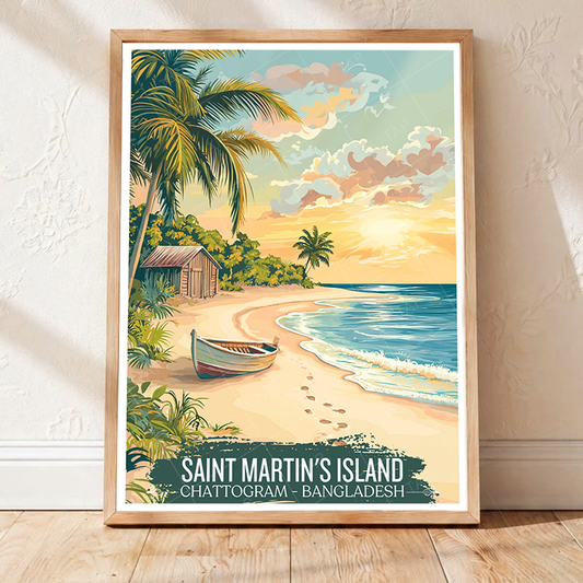 Saint Martin's Island - Chattogram - Bangladesh - Travel Wall Art Print - Art Print - Travel Art Poster