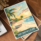 Saint Martin's Island - Chattogram - Bangladesh - Travel Wall Art Print - Art Print - Travel Art Poster