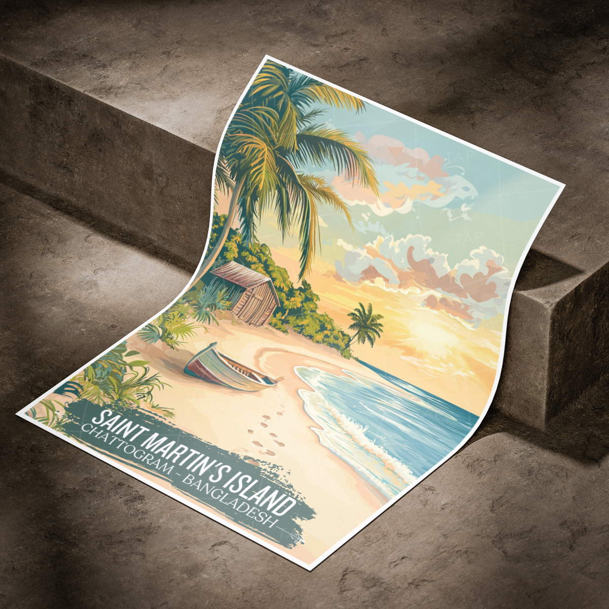 Saint Martin's Island - Chattogram - Bangladesh - Travel Wall Art Print - Art Print - Travel Art Poster