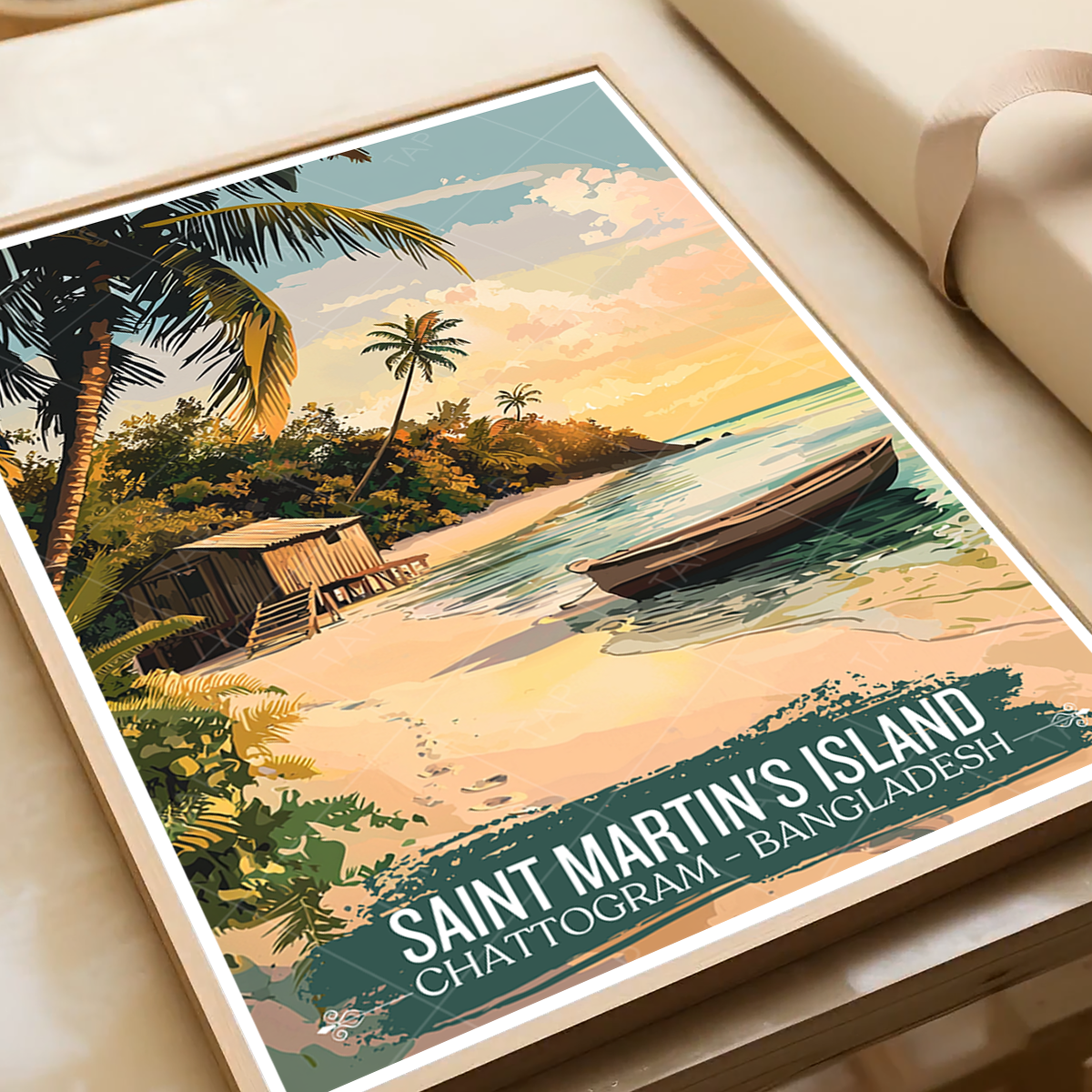 Saint Martin's Island - Bangladesh - Travel Wall Art Print - Art Print - Travel Art Poster
