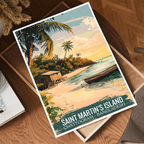 Saint Martin's Island - Bangladesh - Travel Wall Art Print - Art Print - Travel Art Poster