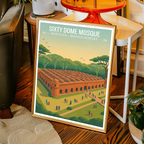 Sixty Dome Mosque - Khulna - Bangladesh - Travel Wall Art Print - Art Print - Travel Art Poster
