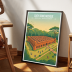Sixty Dome Mosque - Khulna - Bangladesh - Travel Wall Art Print - Art Print - Travel Art Poster