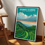 Sreemangal Tea Gardens - Sylhet - Bangladesh - Travel Wall Art Print - Art Print - Travel Art Poster
