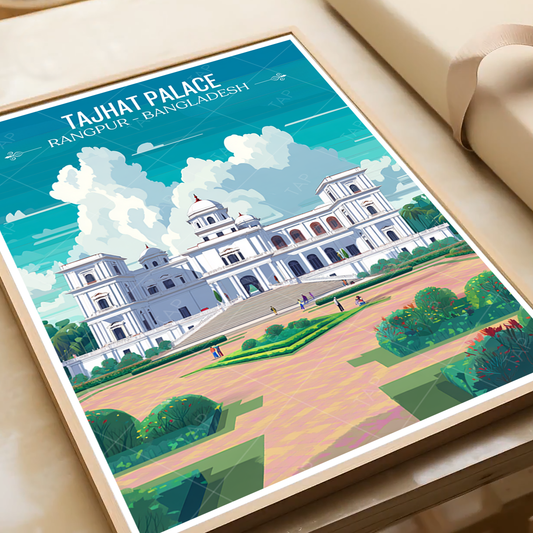 Tajhat Palace - Rangpur - Bangladesh - Travel Wall Art Print - Art Print - Travel Art Poster