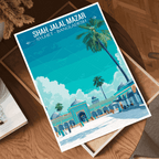 Shah Jalal Mazar travel poster – artwork presentation view 4
