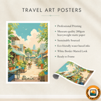 Benin - Travel Poster Vintage Style Wall Art Print - Travel Art Poster Print