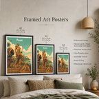 Benin - Travel Poster Vintage Style Wall Art Print - Travel Art Poster Print