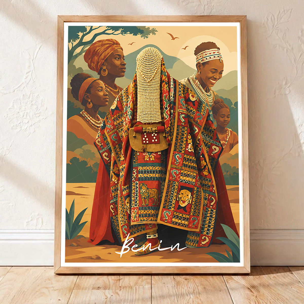 Benin - Travel Poster Vintage Style Wall Art Print - Travel Art Poster Print