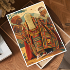 Benin - Travel Poster Vintage Style Wall Art Print - Travel Art Poster Print