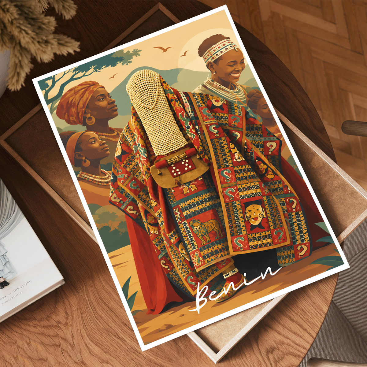 Benin - Travel Poster Vintage Style Wall Art Print - Travel Art Poster Print