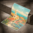 Porto-Novo - Benin - Travel Poster Vintage Style Wall Art Print - Travel Art Poster Print
