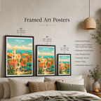 Porto-Novo - Benin - Travel Poster Vintage Style Wall Art Print - Travel Art Poster Print