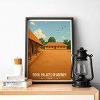 Royal Palaces of Abomey - Benin - Travel Poster Vintage Style Wall Art Print - Travel Art Poster Print