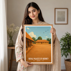 Royal Palaces of Abomey - Benin - Travel Poster Vintage Style Wall Art Print - Travel Art Poster Print