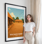 Royal Palaces of Abomey - Benin - Travel Poster Vintage Style Wall Art Print - Travel Art Poster Print