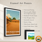 Royal Palaces of Abomey - Benin - Travel Poster Vintage Style Wall Art Print - Travel Art Poster Print