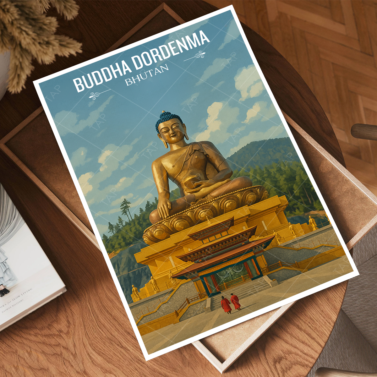 Buddha Dordenma - Bhutan - Travel Wall Art Print - Art Print - Travel Art Poster