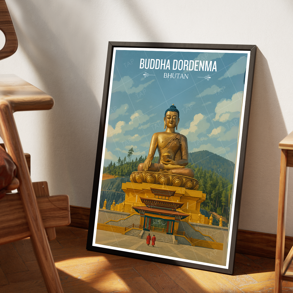 Buddha Dordenma - Bhutan - Travel Wall Art Print - Art Print - Travel Art Poster