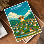 Dochula Pass - Bhutan - Travel Wall Art Print - Art Print - Travel Art Poster