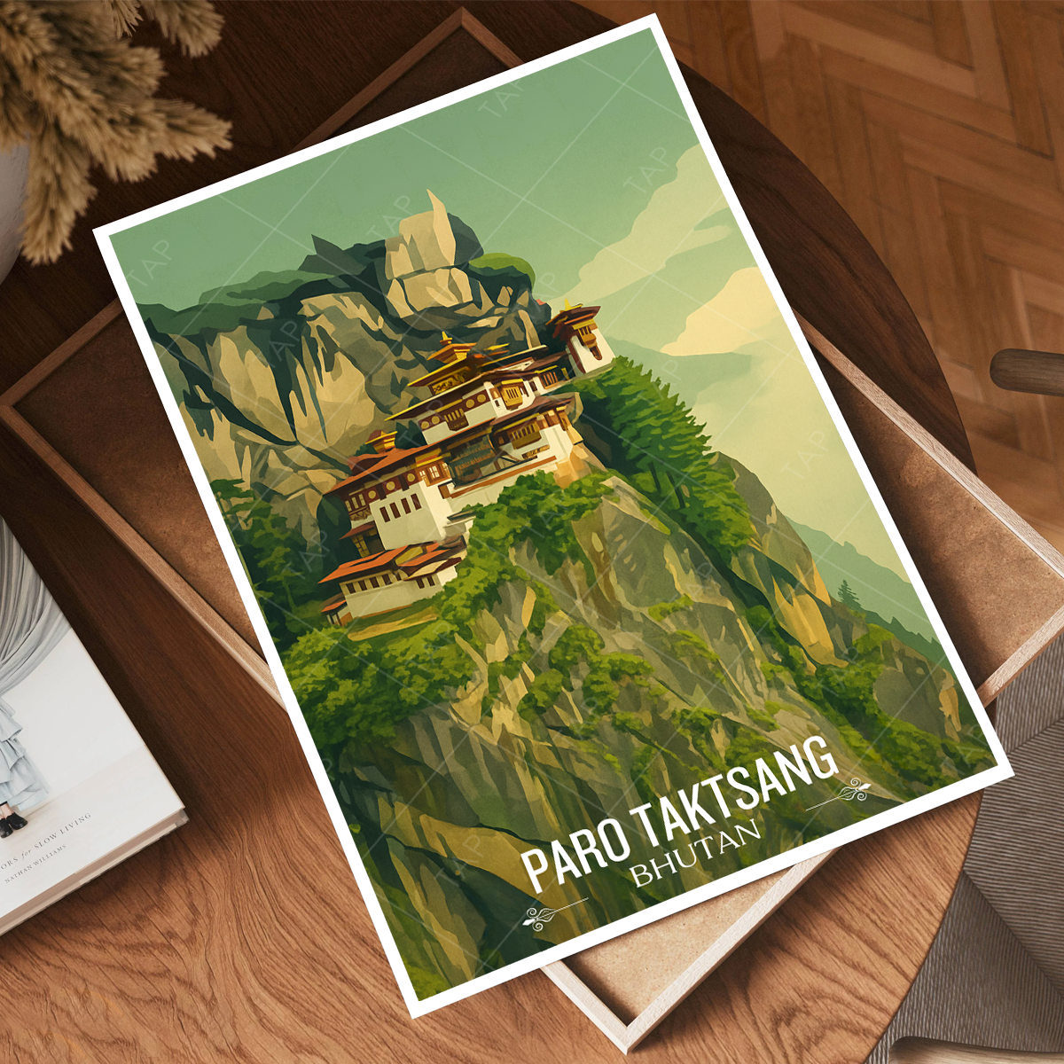 Paro Taktsang - Bhutan - Travel Wall Art Print - Art Print - Travel Art Poster