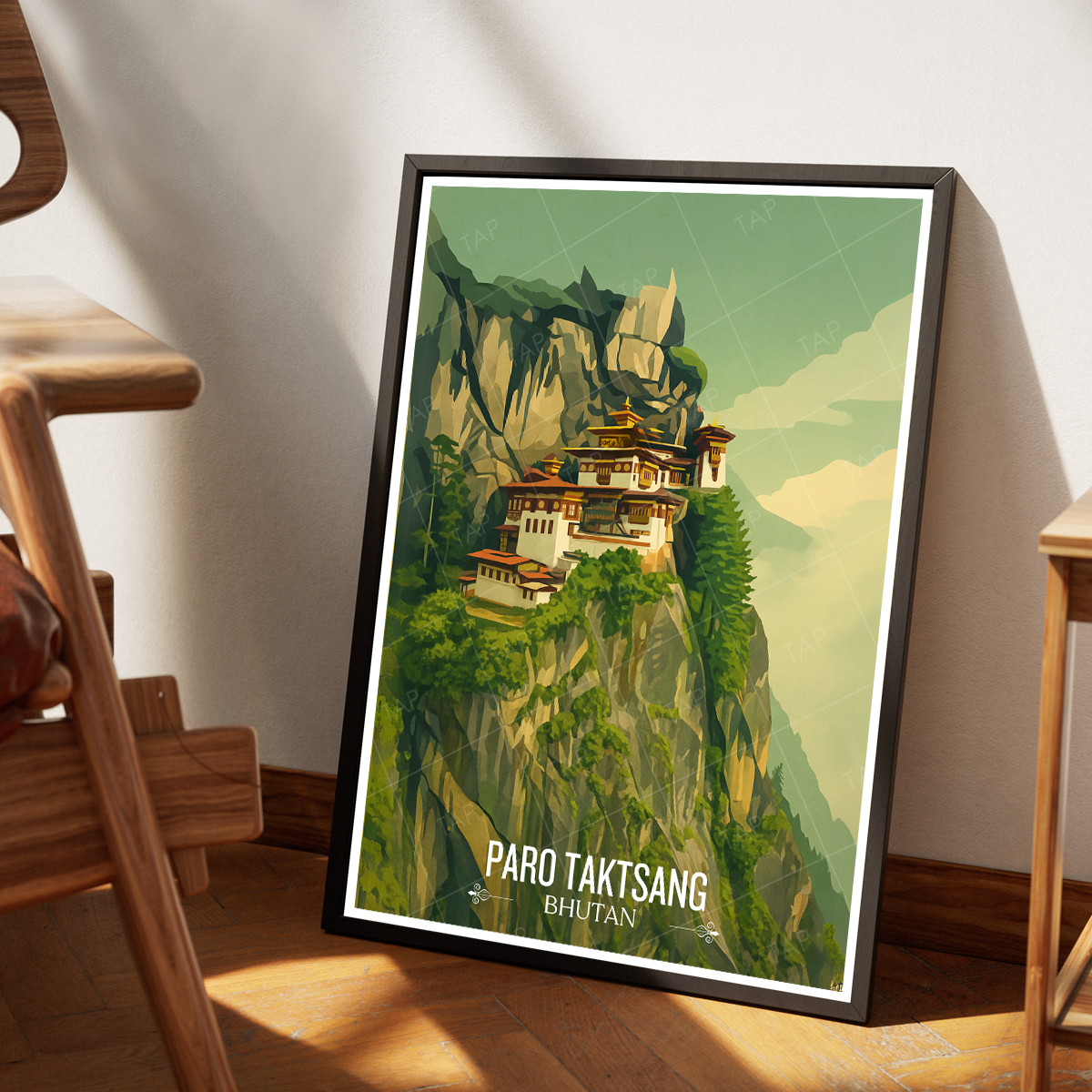 Paro Taktsang - Bhutan - Travel Wall Art Print - Art Print - Travel Art Poster