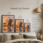 Chobe National Park - Botswana - Travel Wall Art Deco Poster Print - Travel Art Poster Print