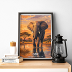 Chobe National Park - Botswana - Travel Wall Art Deco Poster Print - Travel Art Poster Print
