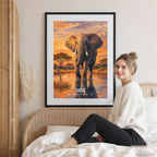 Chobe National Park - Botswana - Travel Wall Art Deco Poster Print - Travel Art Poster Print
