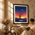 Gaborone - Botswana - Travel Wall Art Deco Poster Print - Travel Art Poster Print