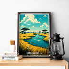Okavango Delta - Botswana - Travel Wall Art Deco Poster Print - Travel Art Poster Print