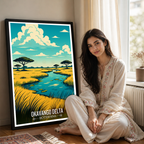 Okavango Delta - Botswana - Travel Wall Art Deco Poster Print - Travel Art Poster Print