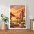 Selebi-Phikwi - Botswana - Travel Wall Art Deco Poster Print - Travel Art Poster Print