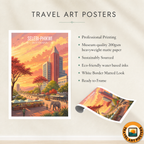 Selebi-Phikwi - Botswana - Travel Wall Art Deco Poster Print - Travel Art Poster Print